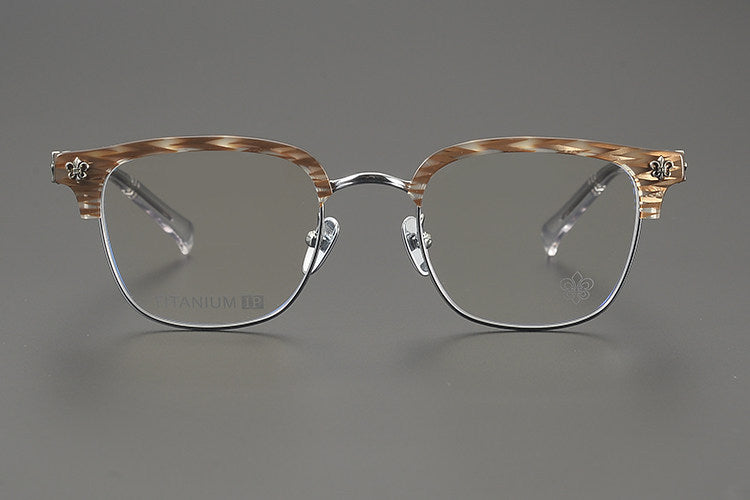 Chrome Hearts Hand-Engraved Vintage Browline Eyeglasses