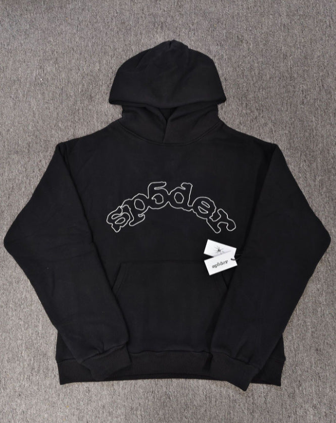 Sp5der Foam Print Spider Thick Fleece Hoodie