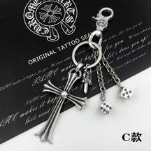 chrome hearts keychain bag chain