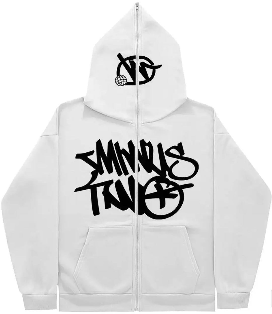 High Street Hip Hoo Printed Zipper Hoodie