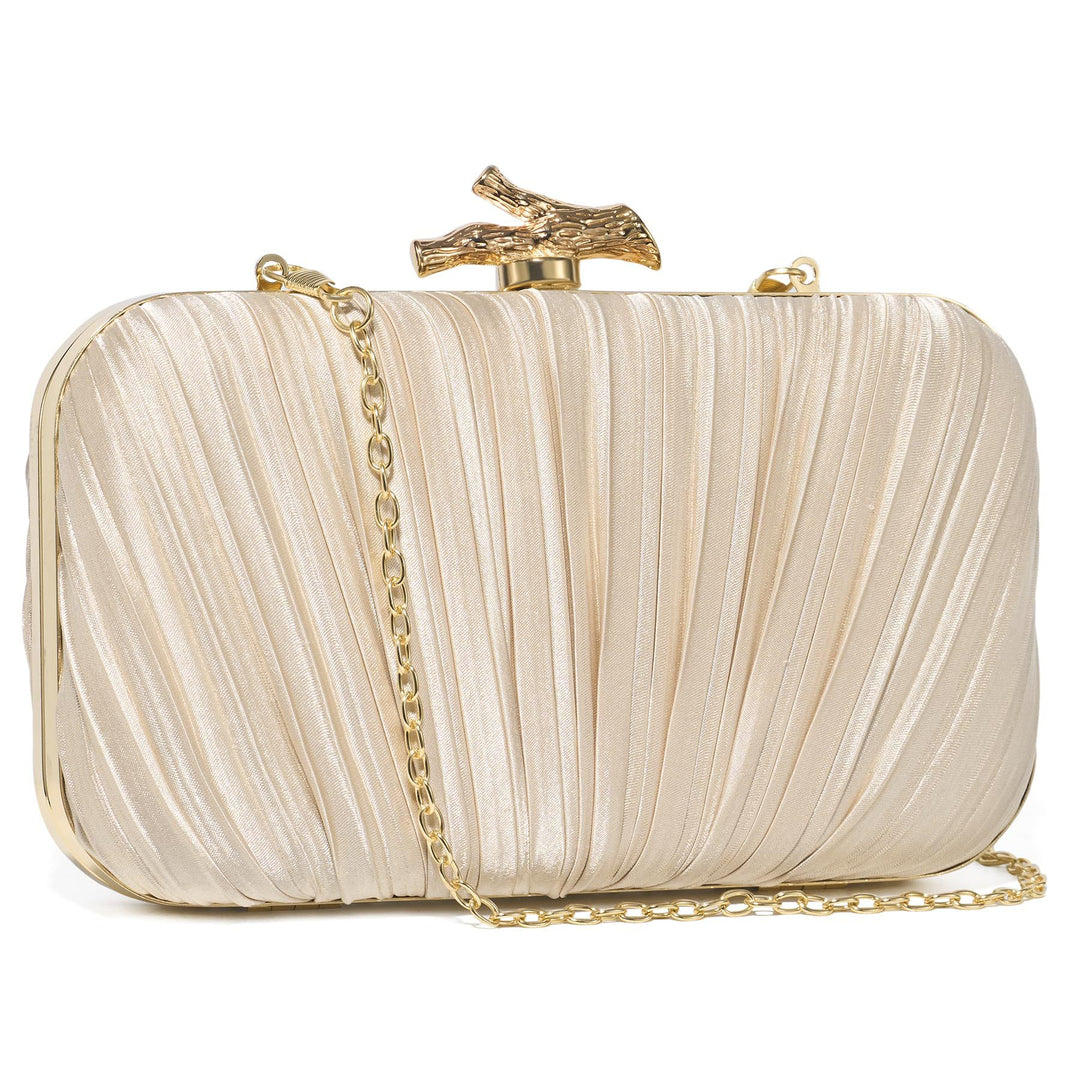 Pleated Clutch Evening Bag