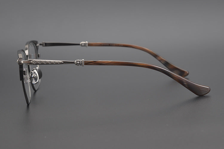 Chrome Hearts Handmade Cross-Shaped Square Eyeglass Frame