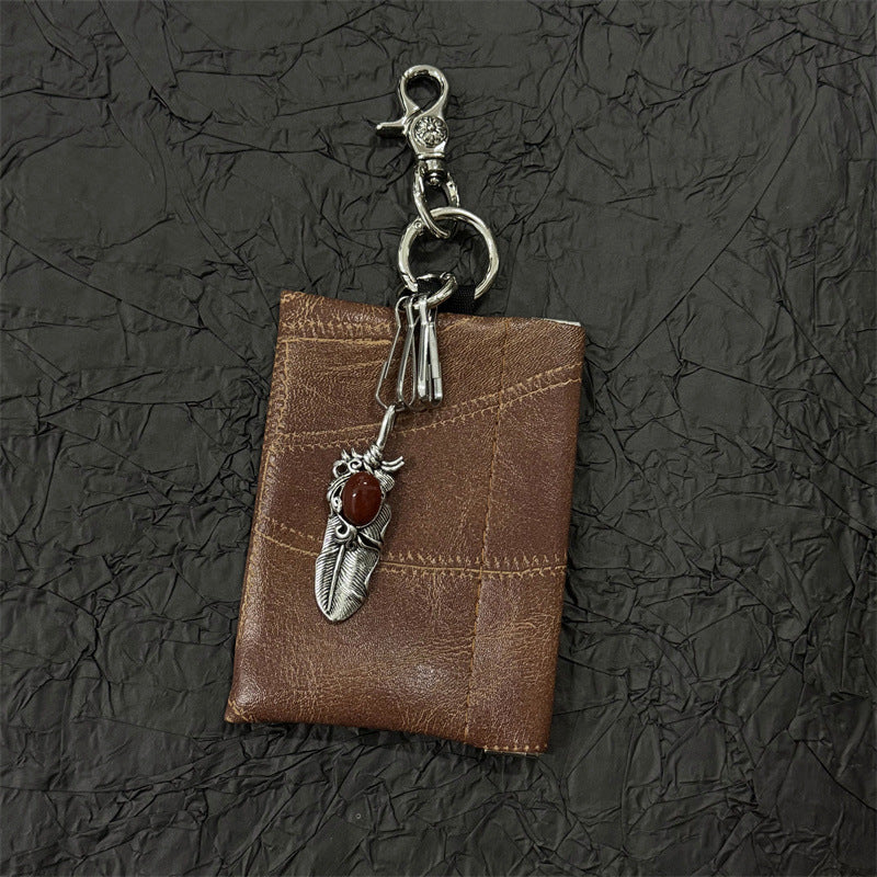 Coin Purse Keychain ID Card Holder Earphone Bag