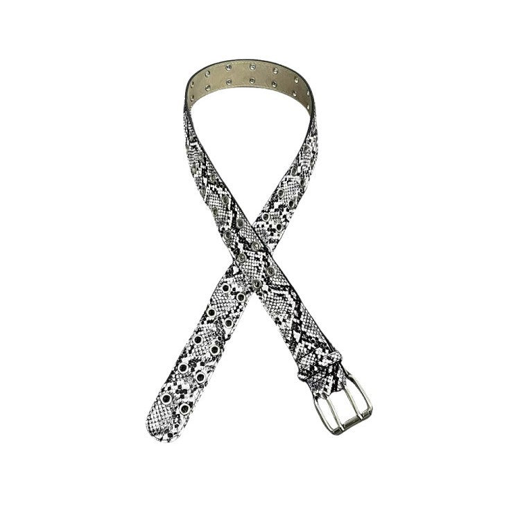 Snake Print Belt Portable Coin Purse Belt
