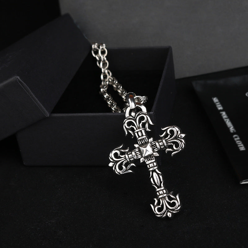 Chrome Hearts Flame Cross Pendant