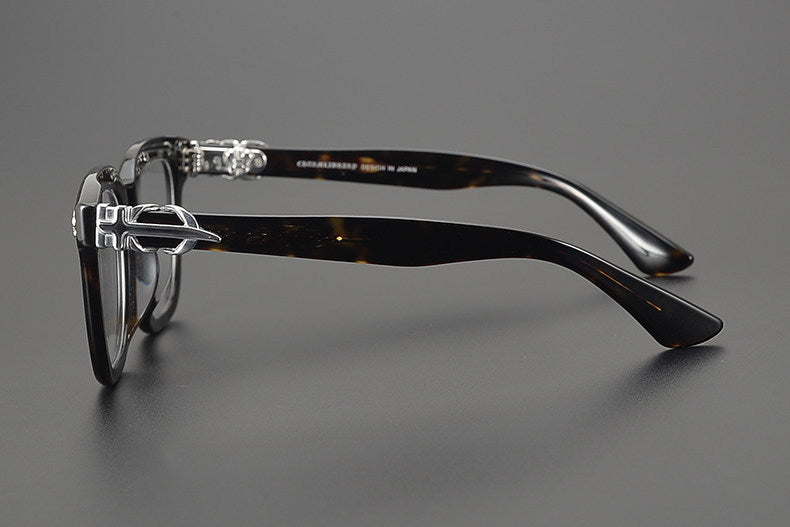 Chrome Hearts large frame clear lens glasses