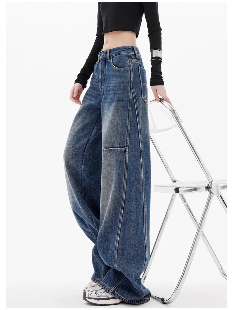 High-Waisted, Loose Fit, Slimming, Floor-Length Wide-Leg Pants