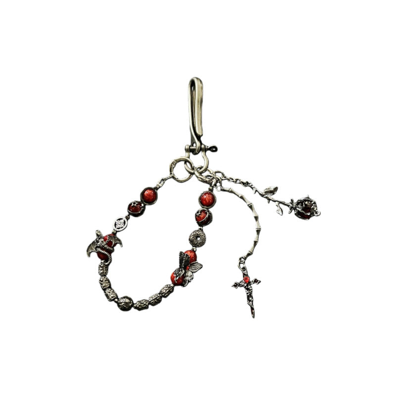 Gothic Dark Cross Waist Pendant
