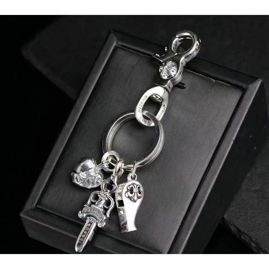 chrome hearts chain waist trouser chain bag chain Key chain chrome hearts dagger