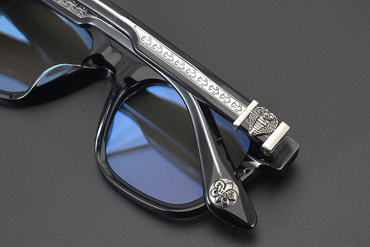 Chrome Hearts carved snake logo glasses