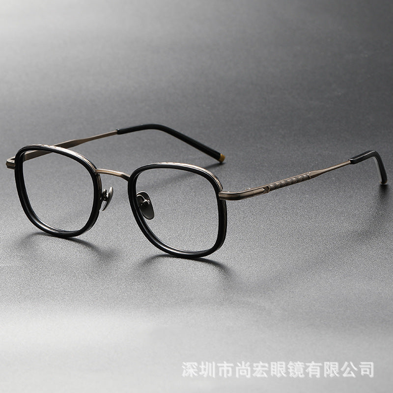 Full-frame square eyeglass frames for larger faces