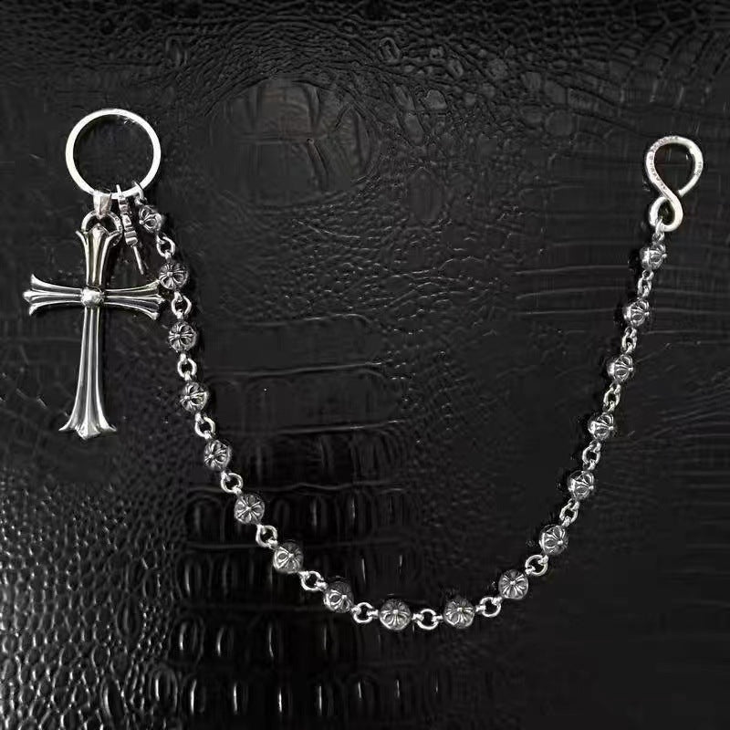 chrome hearts chain waist trouser chain bag chain Key chain chrome hearts dagger