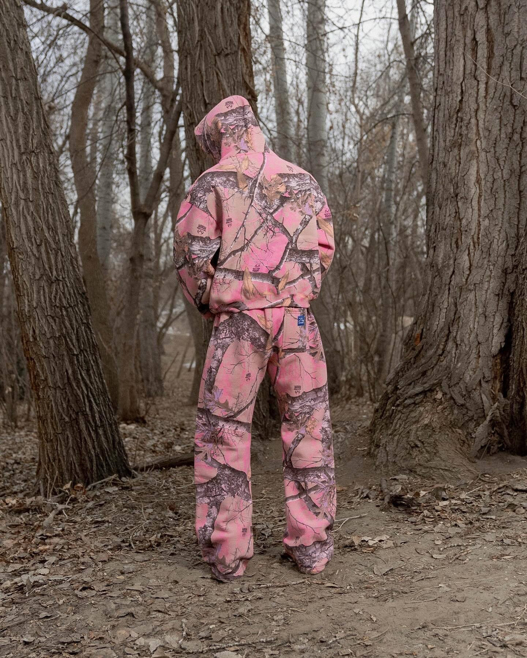 Y2K camouflage leaf hip-hop hoodie.