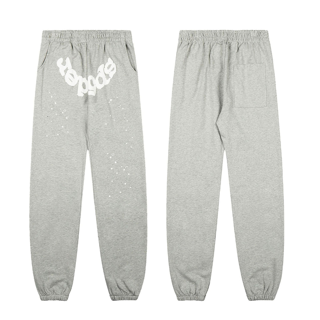 Sp5der555555 Spiderweb Foam Print Sweatshirt Set