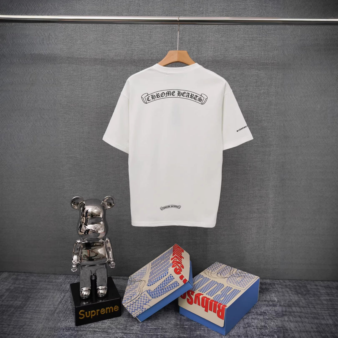 Chrome Hearts Summer Printed T-Shirt Short-Sleeve