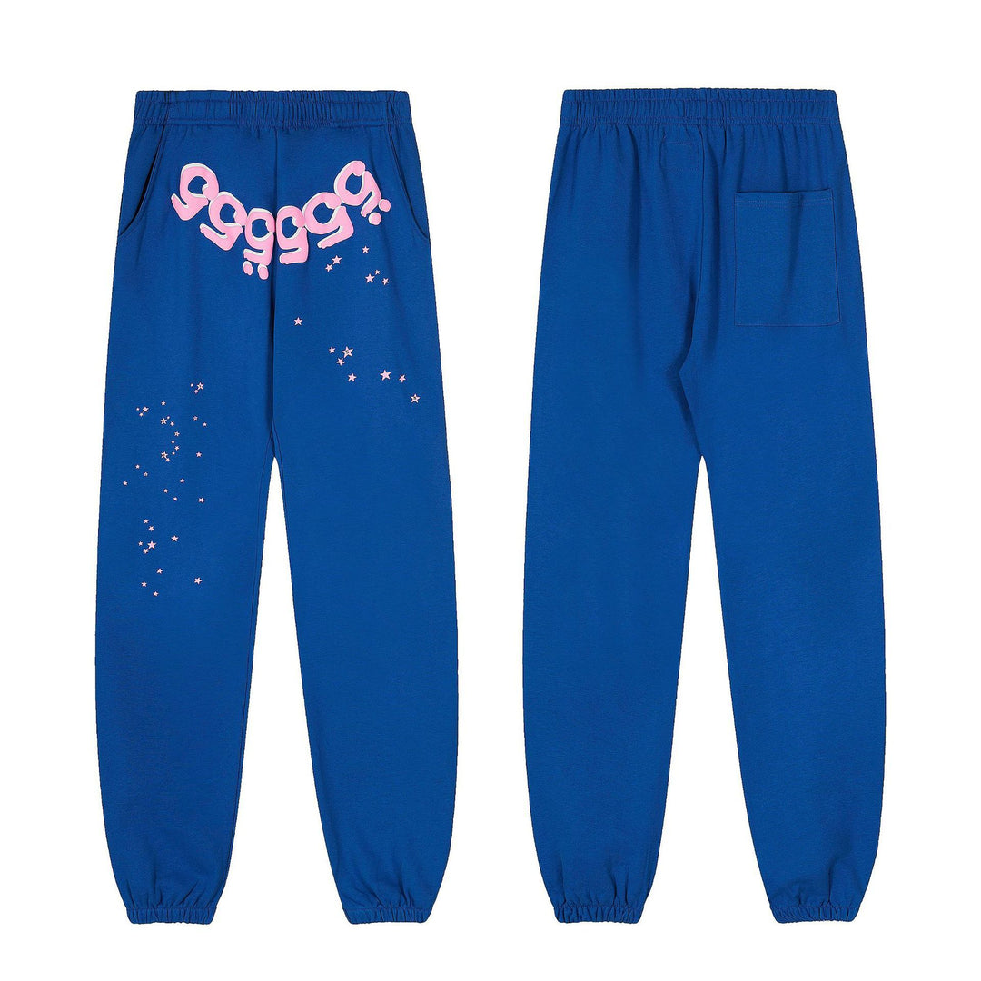 Sp5der555555 Spiderweb Foam Print Sweatshirt Set