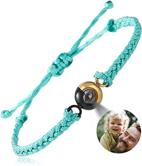 Hand-woven customized color picture personal color photo bracelet