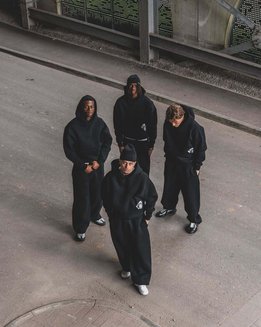 Unique CD embroidered hoodie sweatshirt and pants