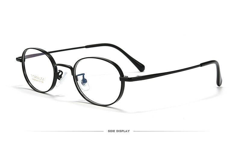 Wide-rim Oval Full-rim Small Frame Glasses