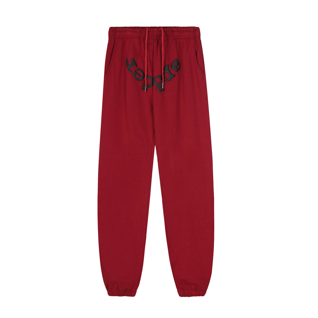 Sp5der 555555 star pattern hooded trousers and sweatshirt