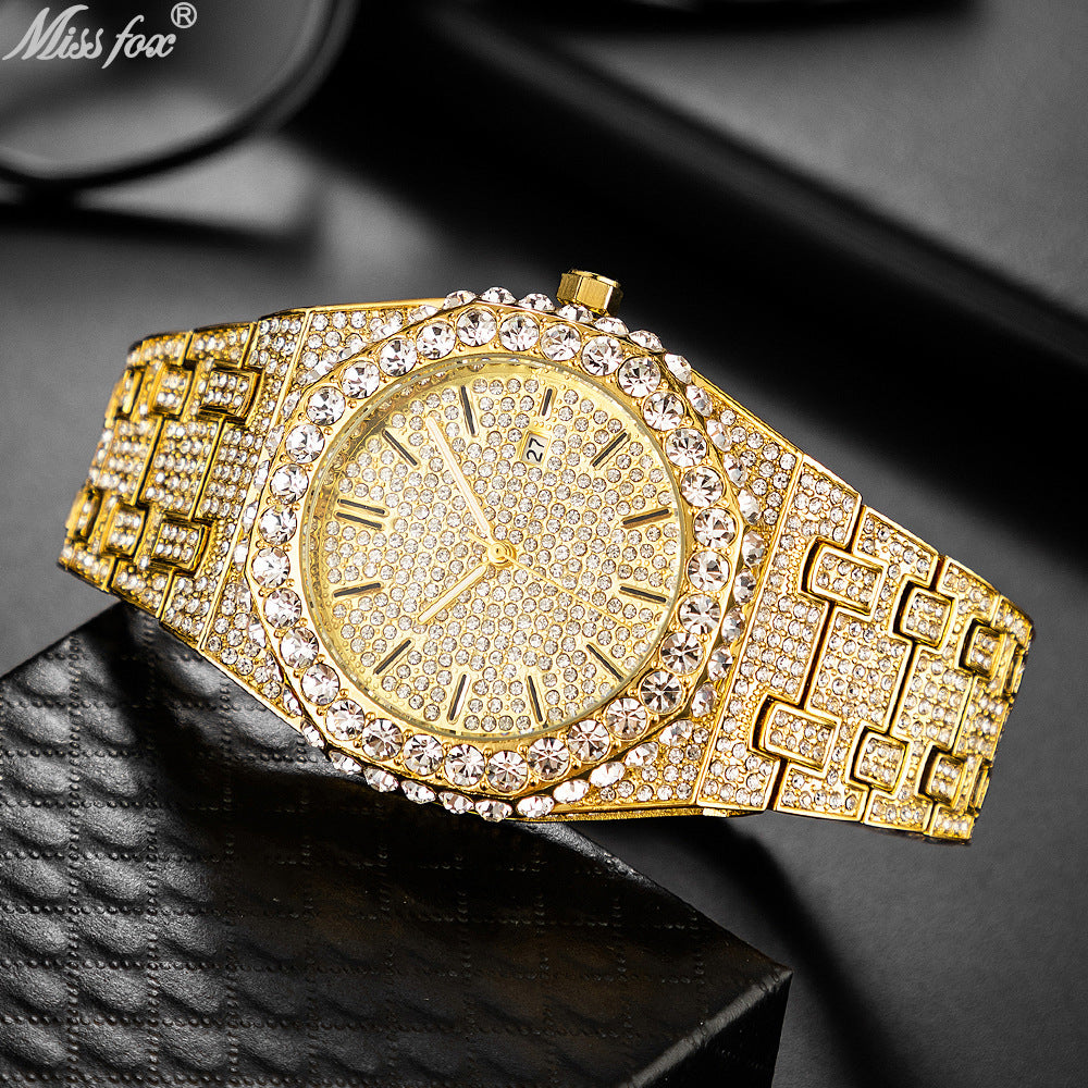 "Starry Sky" Diamond-Set Men's Quartz Watch