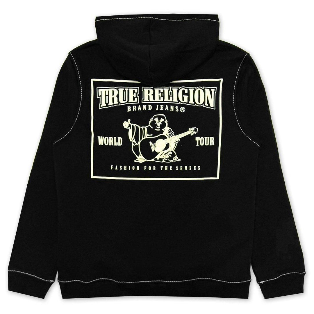 TRUE RELIGION Embroidered Zipper Sweatshirt
