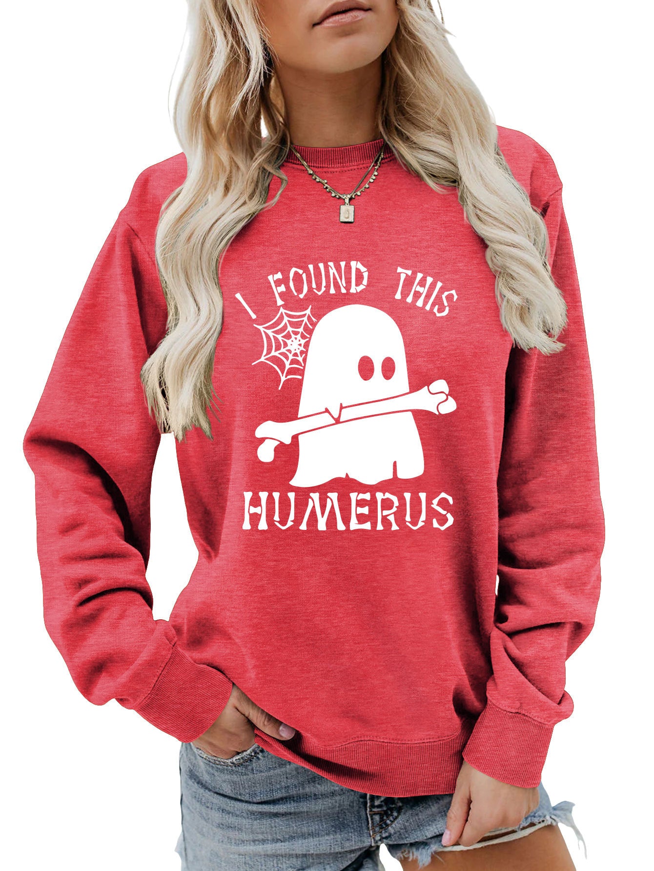 I FOUND THIS HUMERUS round neck loose sweatshirt