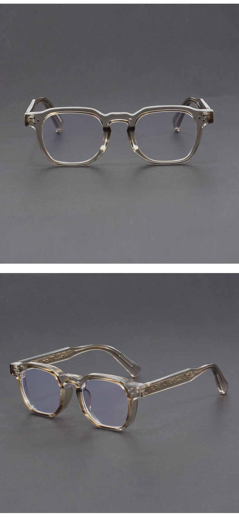 Classic retro square blue light blocking glasses