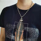 chrome hearts personalized anchor scout flower pendant cross chain necklace