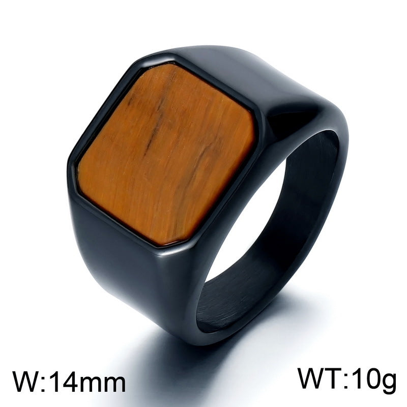 Bold and retro amber stone jewelry