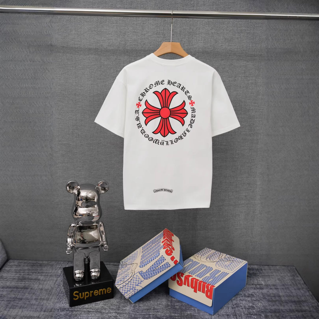 Chrome Hearts Summer Printed T-Shirt Short-Sleeve
