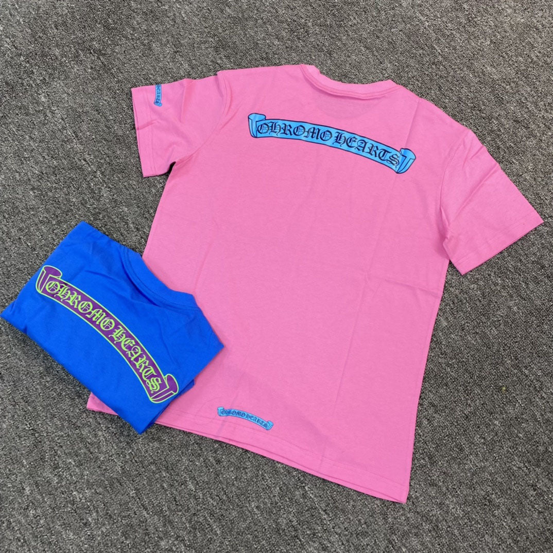 Chrome Hearts dopamine letter print short-sleeved T-shirt
