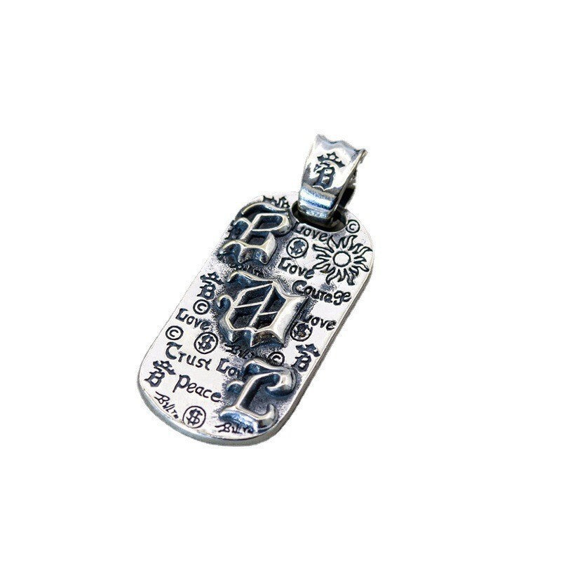 Chrome Hearts Distressed Graffiti Pendant