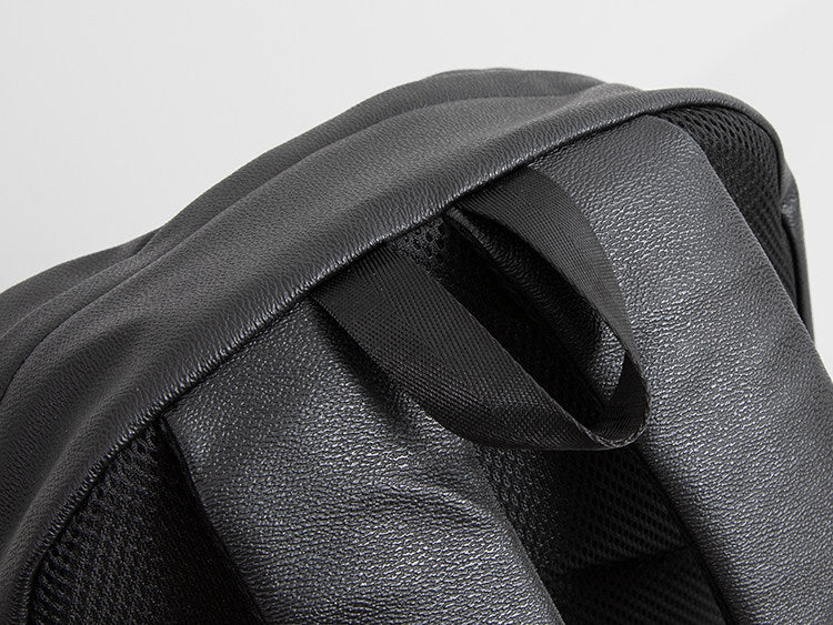 Chrome Hearts Cross PU Leather Student Backpack