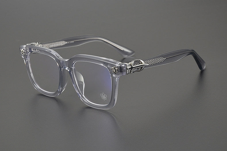 Chrome Hearts large frame clear lens glasses