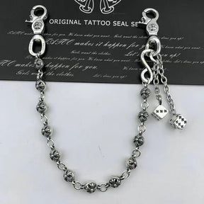 chrome hearts chain waist trouser chain bag chain Key chain chrome hearts dagger