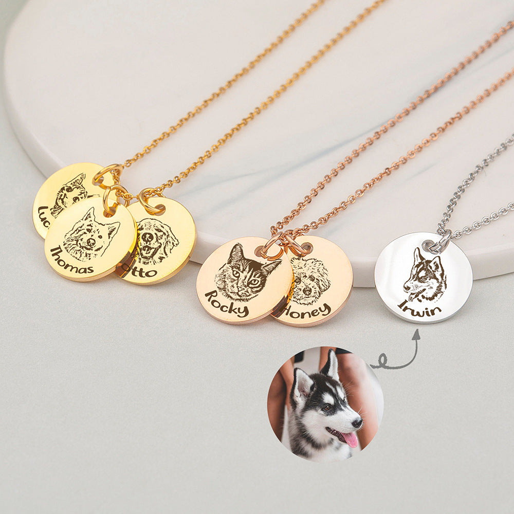 dog name necklace diy engraving engraving necklace