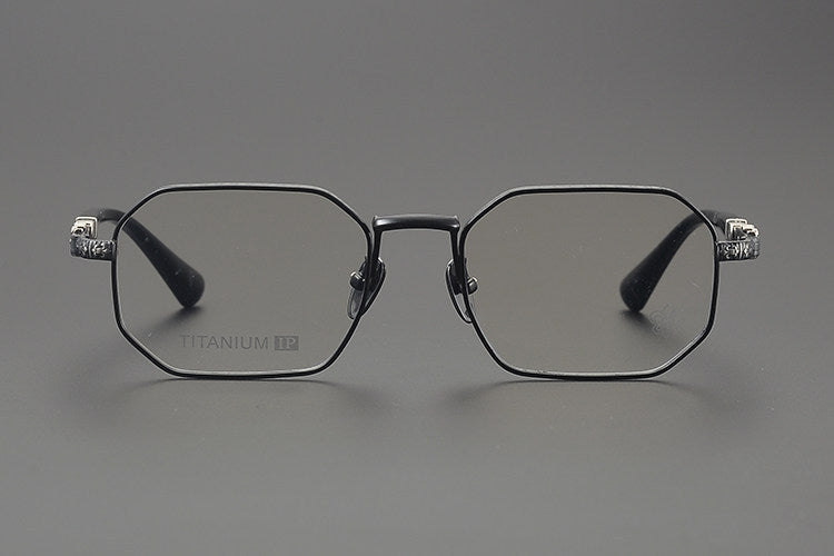 Chrome Hearts Polygonal Handcrafted Titanium Eyeglasses