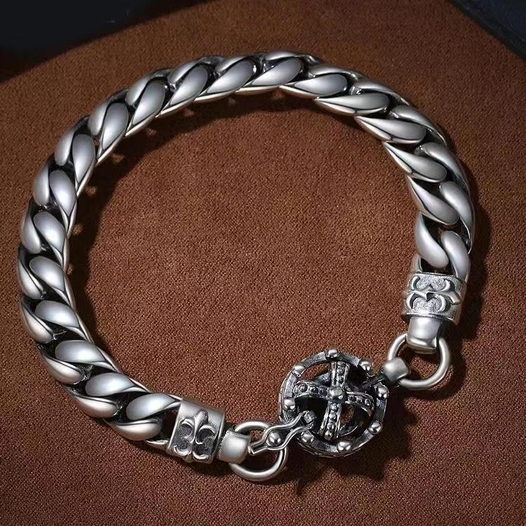 Chrome Hearts Vintage Handmade Distressed Braided Bracelet