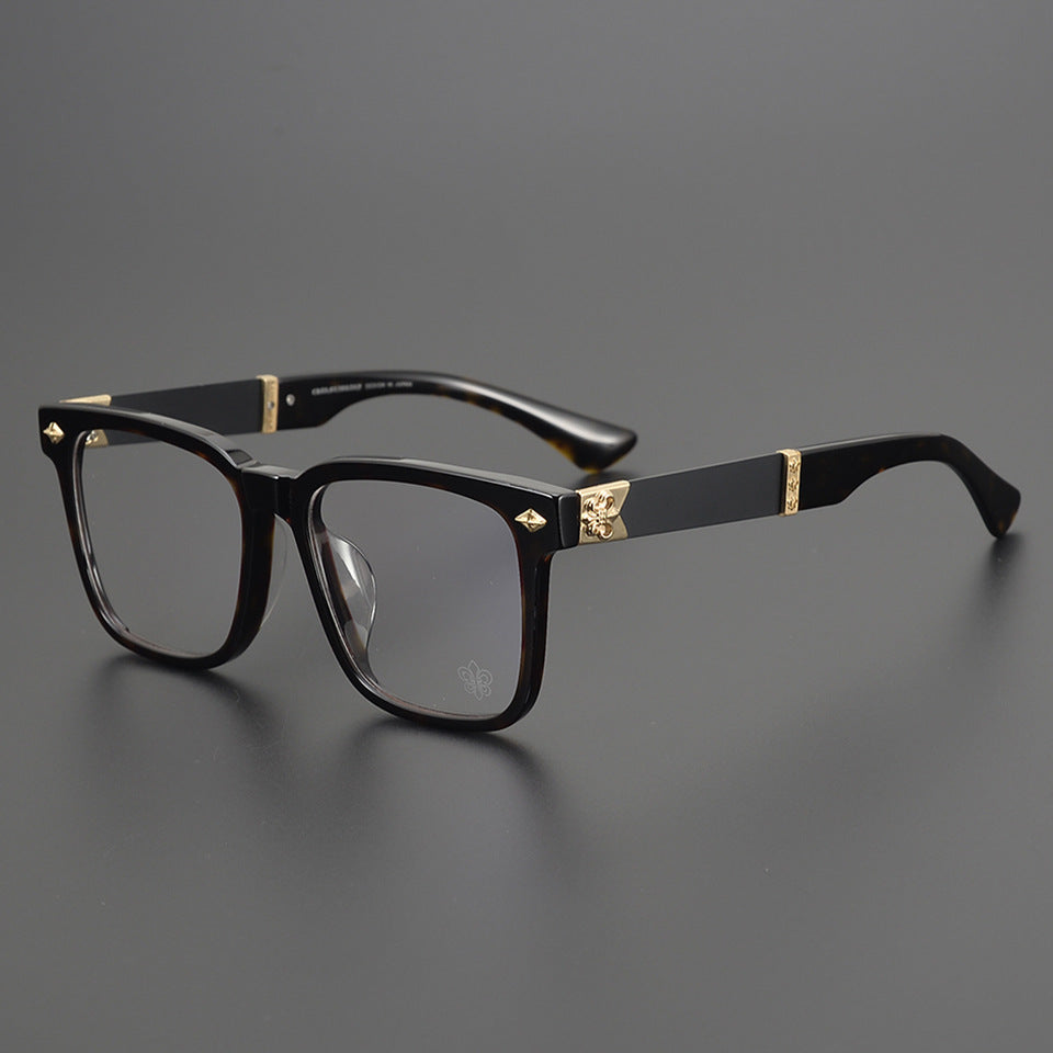 Chrome Hearts Acetate Pure Titanium Square Frame Eyeglasses