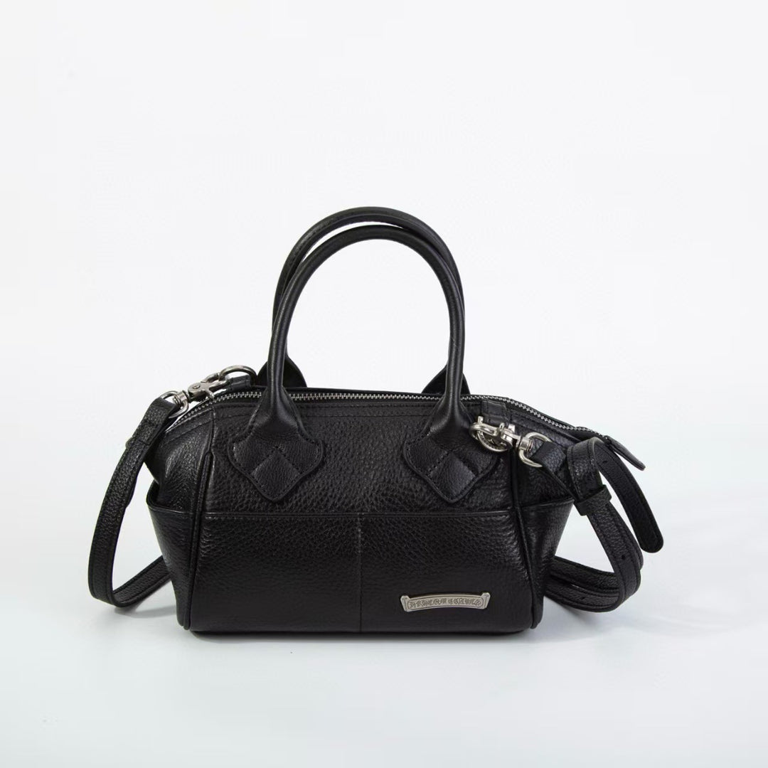 Chrome Hearts bowling tote bag, genuine leather.
