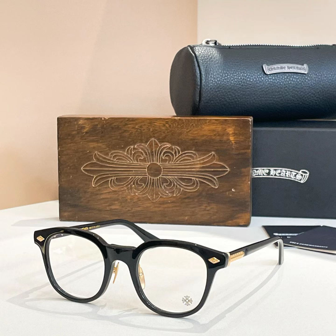 Chrome Hearts Irregular Eyeglasses with Nose Pads