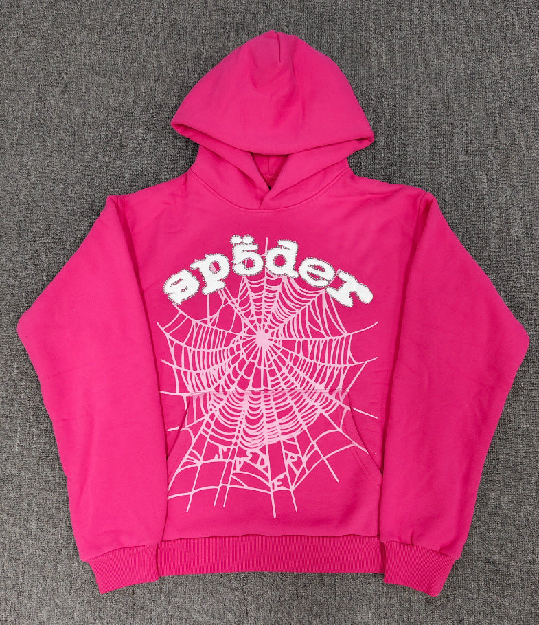Sp5der Foam Print Spider Thick Fleece Hoodie
