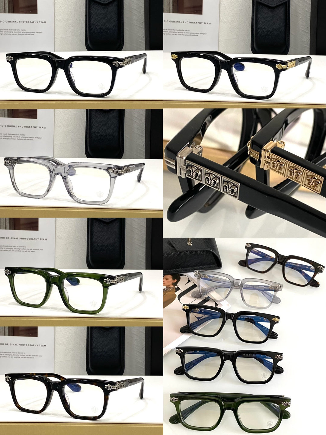 Chrome Hearts hand polished and manufactured glasses