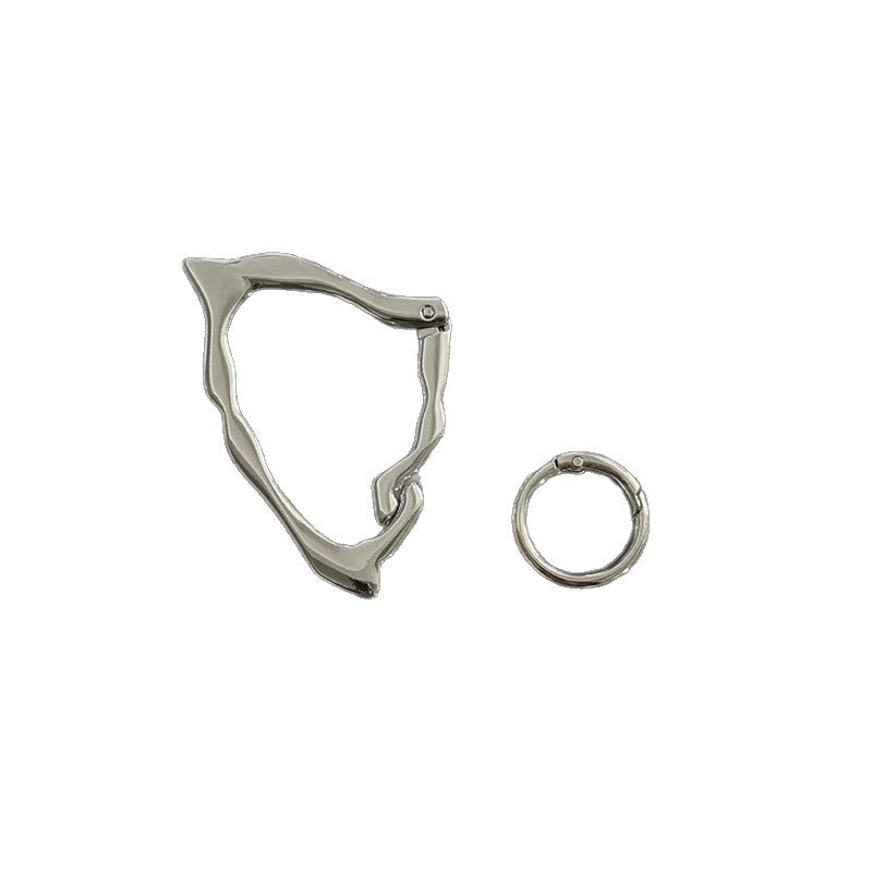 Irregularly shaped keychain/carousel bag charm