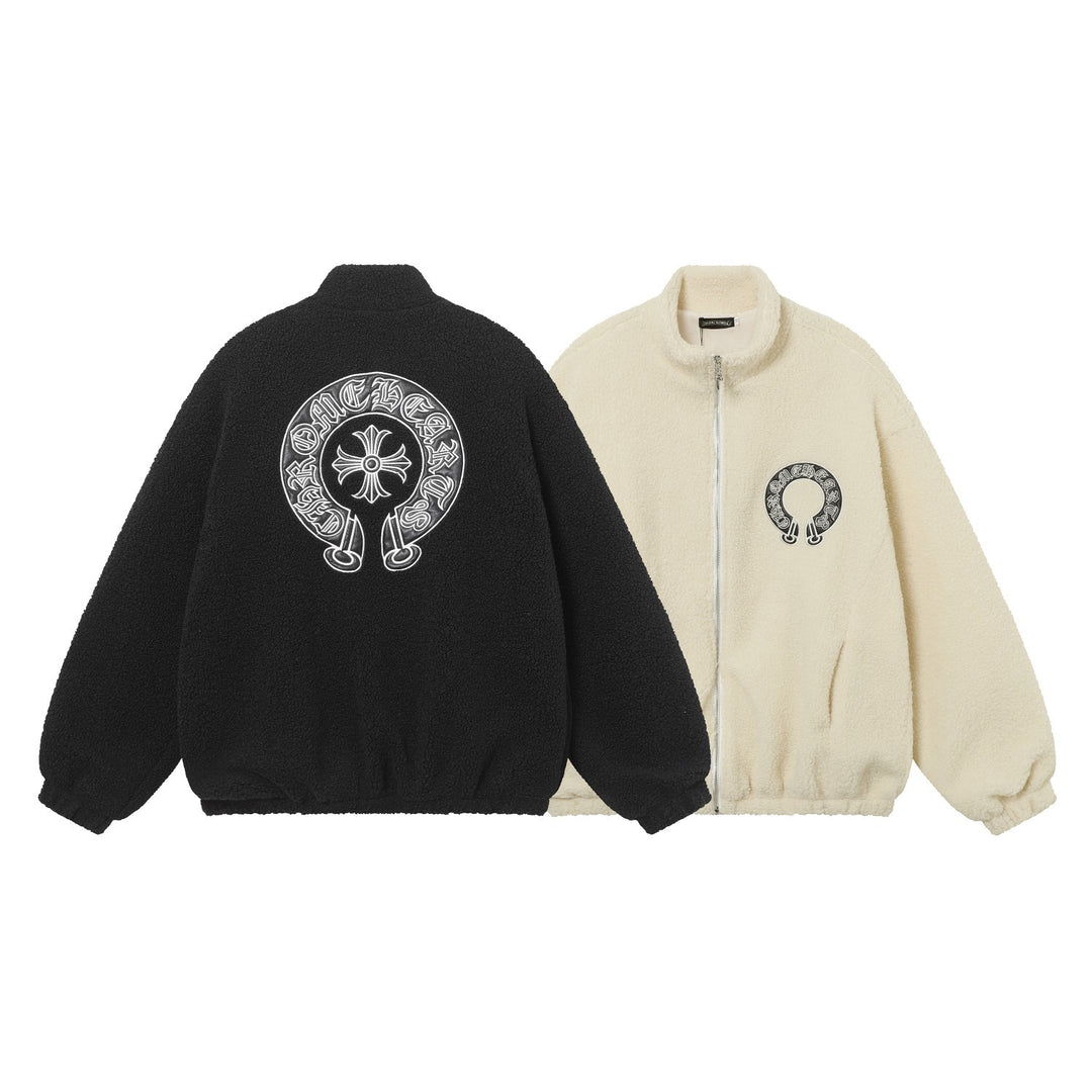 Chrome Hearts Cross Patch Embroidery Baseball Jacket
