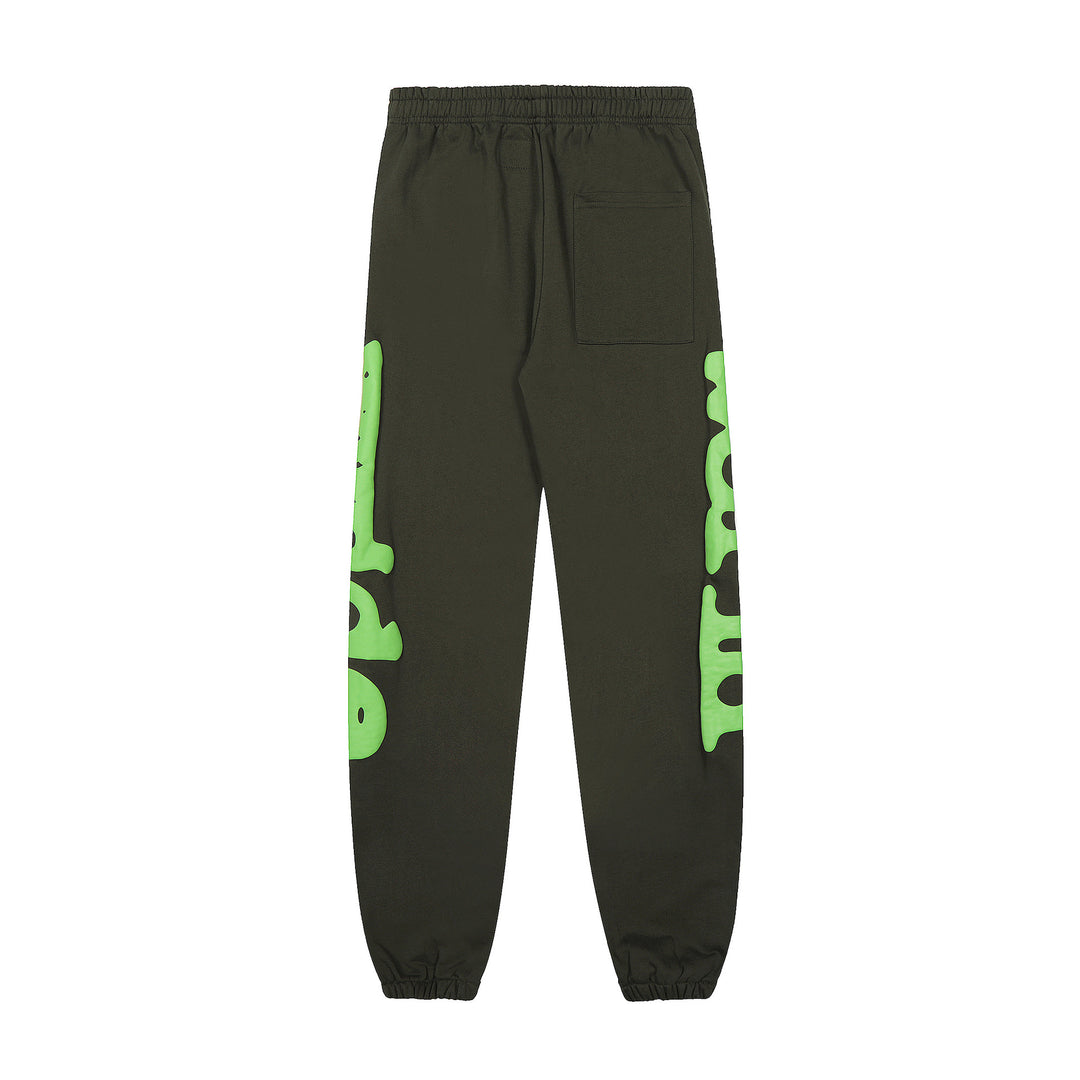 Sp5der 555555 star pattern hooded trousers and sweatshirt