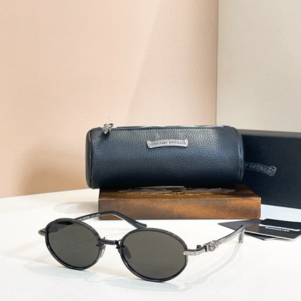 Chrome Hearts Oval Small Frame Futuristic Sunglasses