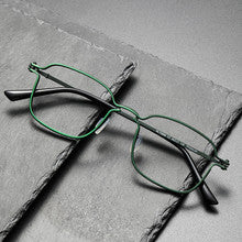 Square retro eyeglass frames for larger faces
