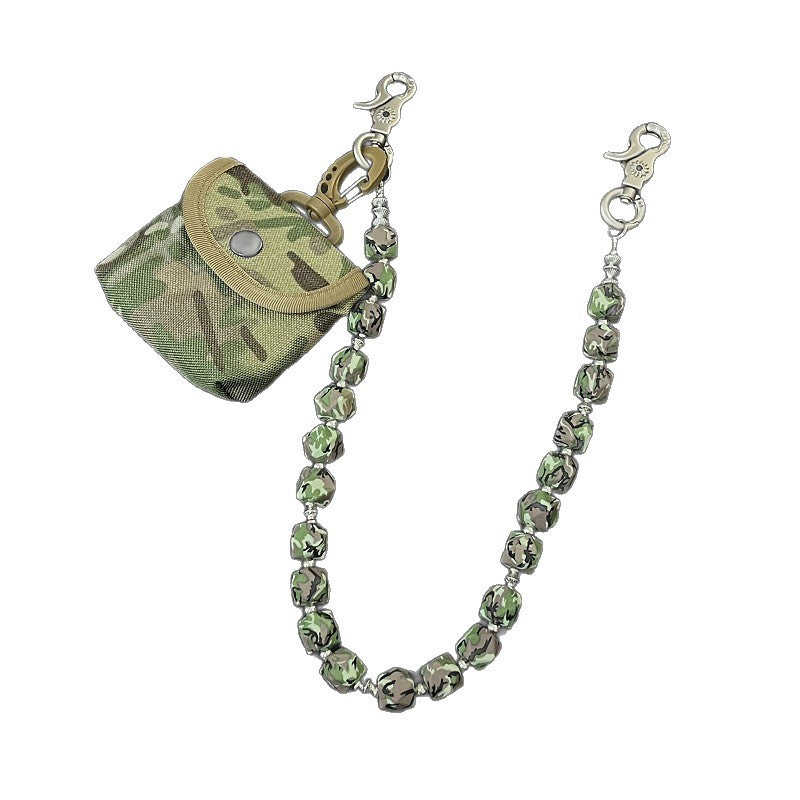 Silicone Camouflage Coin Purse, Pants Chain, Keychain
